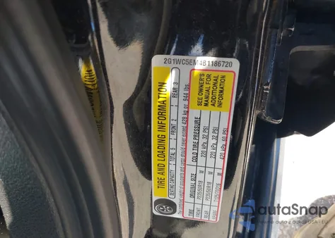 2011 Chevrolet Impala Ltz from USA, damaged, VIN 2G1WC5EM4B1186720